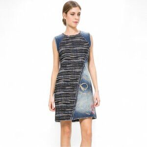Desigual Cherize Stylized Denim Mini Dress
